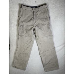 Five Star Pants Mens 34x34 Beige Convertible Cargo Baggy Wide Skater Grunge Y2K